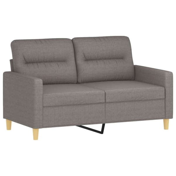 vidaXL sofasæt 4 dele med hynder stof gråbrun