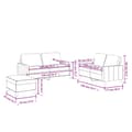 Miniatyrbillede 9 af 9: vidaXL sofasæt 3 dele med hynder kunstlæder Cremefarvet