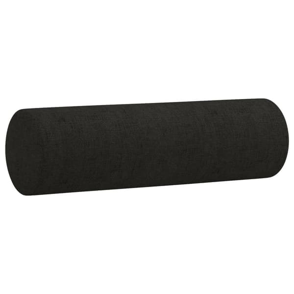 vidaXL sofasæt 4 dele med puder stof sort