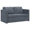 Miniatyrbillede 5 af 11: vidaXL 2-i-1 sovesofa 122x204x55 cm velour mørkegrå