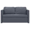 Miniatyrbillede 6 af 11: vidaXL 2-i-1 sovesofa 122x204x55 cm velour mørkegrå