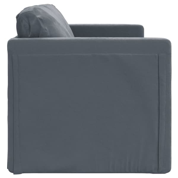 vidaXL 2-i-1 sovesofa 122x204x55 cm velour mørkegrå
