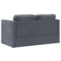 Miniatyrbillede 8 af 11: vidaXL 2-i-1 sovesofa 122x204x55 cm velour mørkegrå