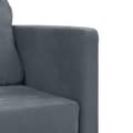 Miniatyrbillede 9 af 11: vidaXL 2-i-1 sovesofa 122x204x55 cm velour mørkegrå
