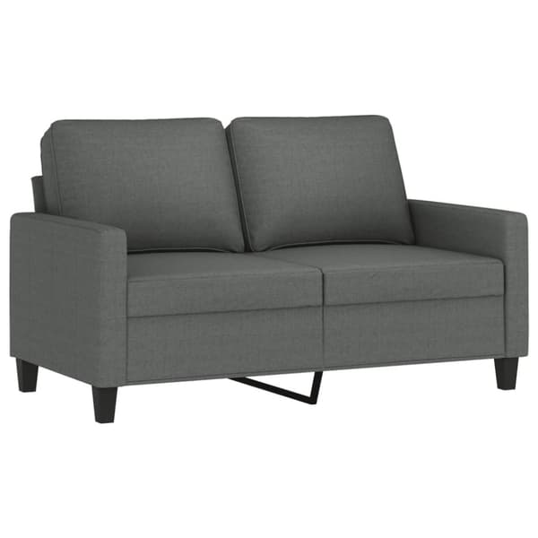 vidaXL sofasæt 2 dele med hynder stof mørkegrå