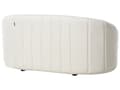 Miniatyrbild 6 av 11: 2-sitssoffa Vilstol Off-White sammet Modern retrodesign Puffad sits Låg rygg