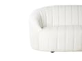Miniatyrbild 7 av 11: 2-sitssoffa Vilstol Off-White sammet Modern retrodesign Puffad sits Låg rygg