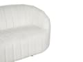 Miniatyrbild 8 av 11: 2-sitssoffa Vilstol Off-White sammet Modern retrodesign Puffad sits Låg rygg