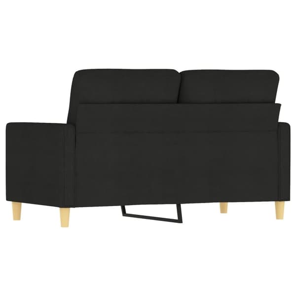 vidaXL 2-personers sofa 120 cm stof sort