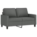 Miniatyrbillede 1 af 8: vidaXL 2-personers sofa 120 cm stof mørkegrå