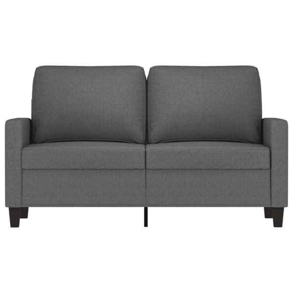 vidaXL Soffa 2-sits mörkgrå 120 cm tyg