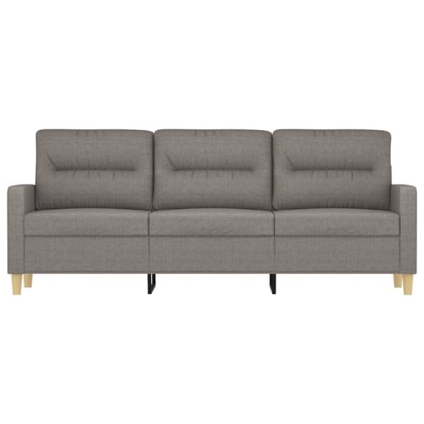 vidaXL 3-sitssoffa taupe 180 cm tyg