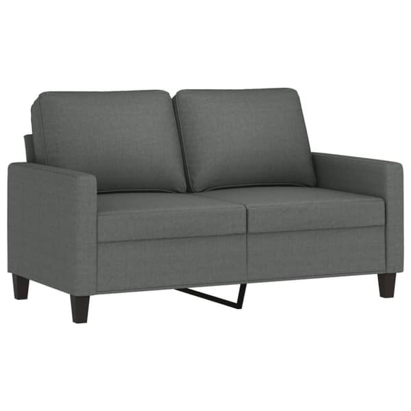 vidaXL sofasæt 2 dele med hynder stof mørkegrå