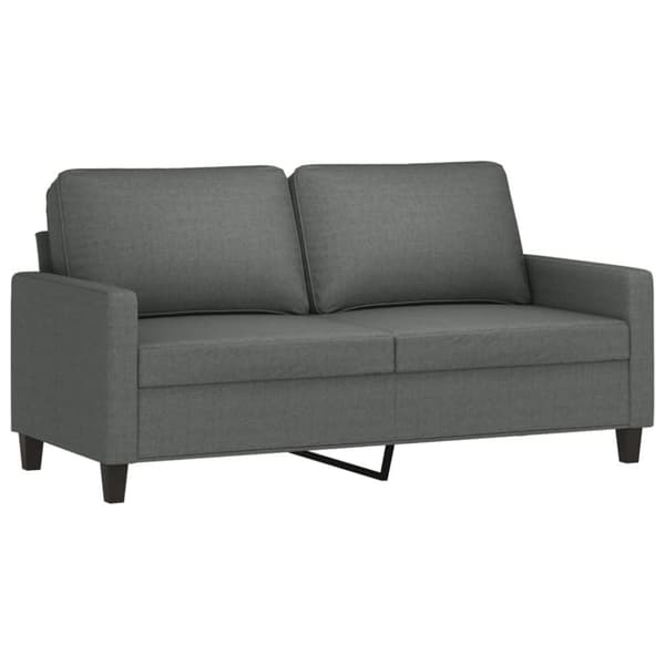 vidaXL sofasæt 2 dele med hynder stof mørkegrå
