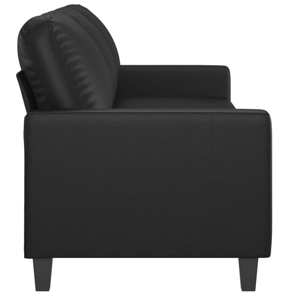 vidaXL 3-personers sofa 180 cm kunstlæder sort
