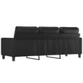 Miniatyrbillede 4 af 8: vidaXL 3-personers sofa 180 cm kunstlæder sort