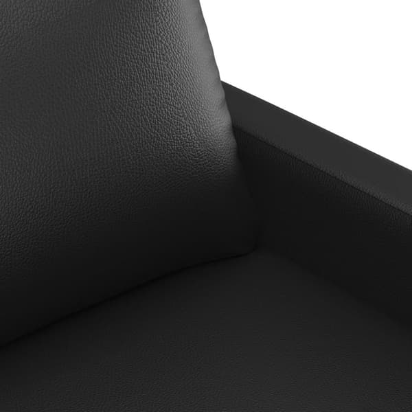 vidaXL 3-personers sofa 180 cm kunstlæder sort