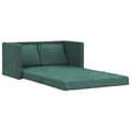 Miniatyrbillede 3 af 11: vidaXL 2-i-1 sovesofa 122x204x55 cm velour mørkegrøn
