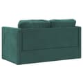 Miniatyrbillede 8 af 11: vidaXL 2-i-1 sovesofa 122x204x55 cm velour mørkegrøn