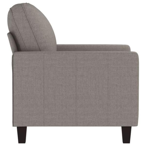 vidaXL lænestol 60 cm stof gråbrun