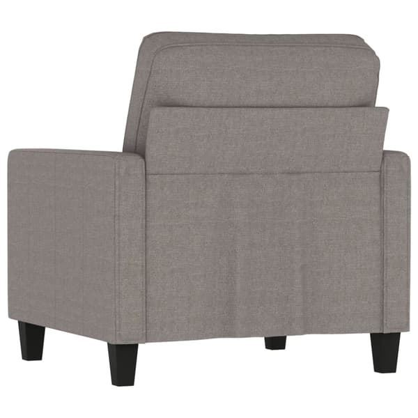 vidaXL lænestol 60 cm stof gråbrun