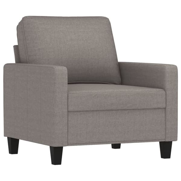 vidaXL lænestol 60 cm stof gråbrun