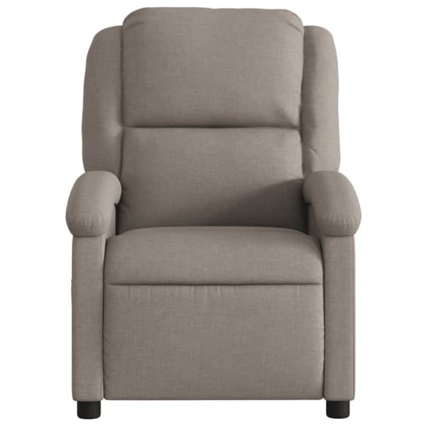 vidaXL Reclinerfåtölj taupe tyg