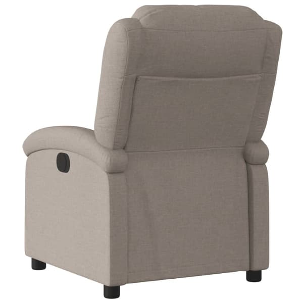 vidaXL Reclinerfåtölj taupe tyg