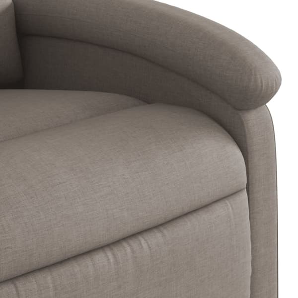vidaXL Reclinerfåtölj taupe tyg