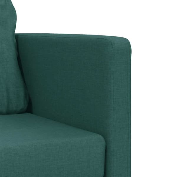 vidaXL Golvbäddsoffa 2-i-1 mörkgrön 112x174x55 cm tyg