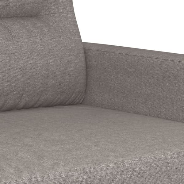 vidaXL sofasæt 3 dele med puder stof gråbrun