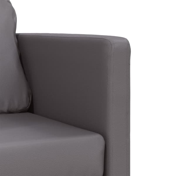 vidaXL 2-i-1 sovesofa 112x174x55 cm kunstlæder grå