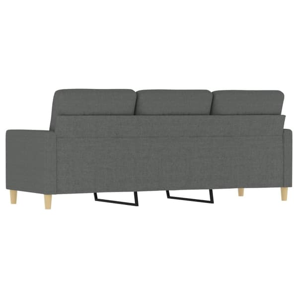 vidaXL 3-personers sofa 180 cm stof mørkegrå