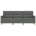 Miniatyrbillede 2 af 8: vidaXL 3-personers sofa 180 cm stof mørkegrå