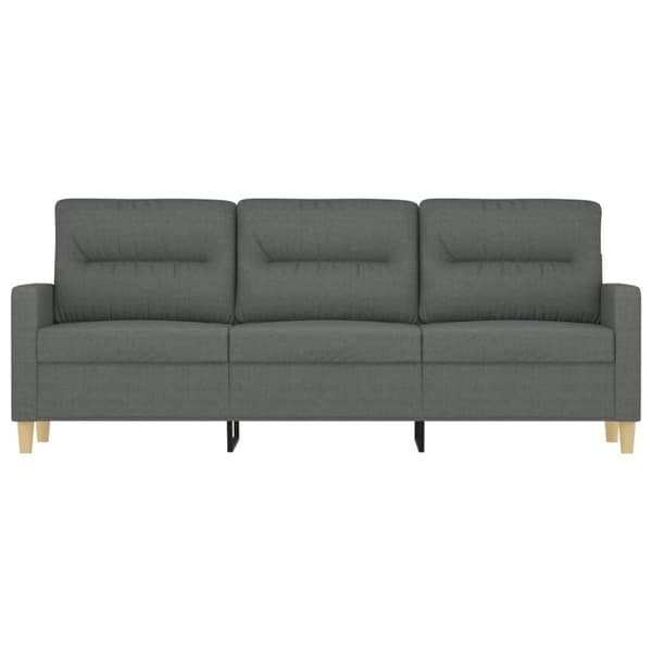 vidaXL 3-personers sofa 180 cm stof mørkegrå