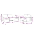 Miniatyrbillede 7 af 7: vidaXL sofasæt 2 dele med hynder kunstlæder sort