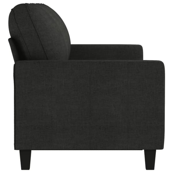 vidaXL 3-sitssoffa svart 180 cm tyg