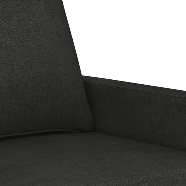 vidaXL 3-sitssoffa svart 180 cm tyg