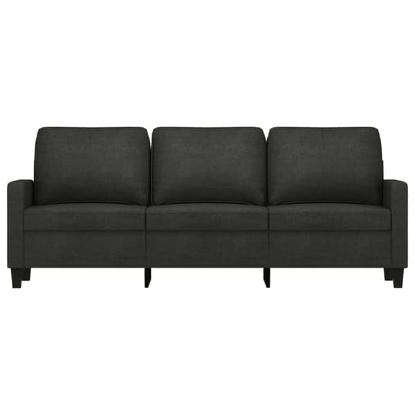vidaXL 3-sitssoffa svart 180 cm tyg