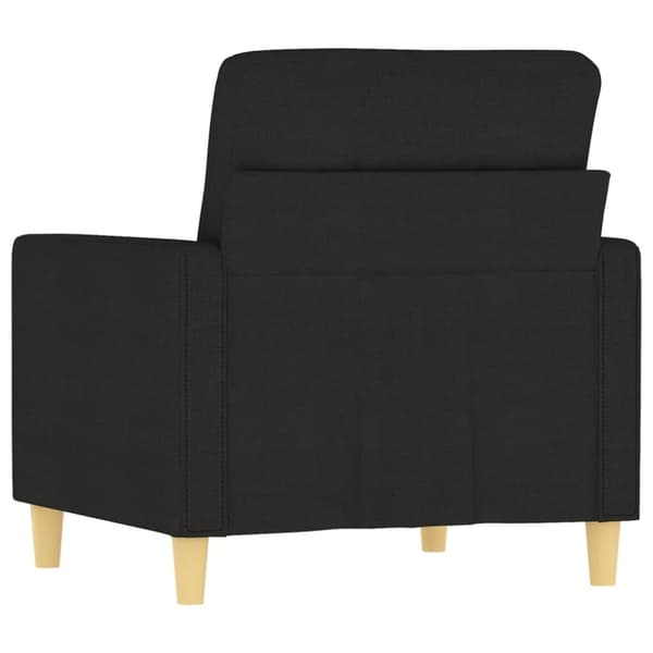 vidaXL lænestol 60 cm stof sort