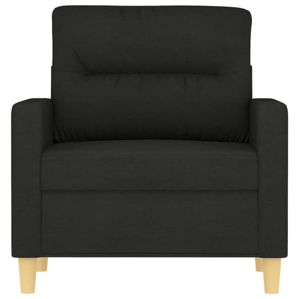 vidaXL lænestol 60 cm stof sort