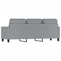 Miniatyrbillede 4 af 8: vidaXL 3-personers sofa 180 cm stof lysegrå