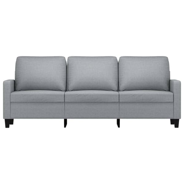 vidaXL 3-personers sofa 180 cm stof lysegrå