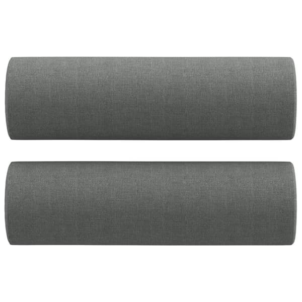 vidaXL 3-personers sofa med pyntepuder 180 cm stof mørkegrå