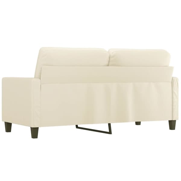 vidaXL 2-personers sofa 140 cm kunstlæder cremefarvet
