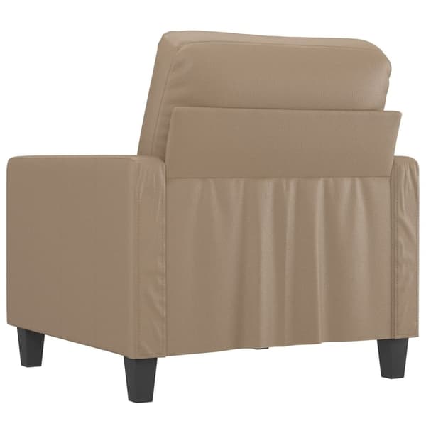 vidaXL lænestol 60 cm kunstlæder Cappuccino
