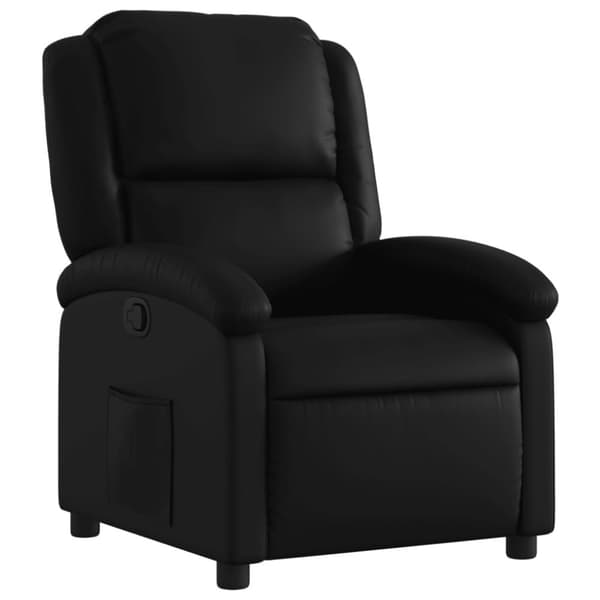 vidaXL Reclinerfåtölj svart konstläder