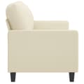 Miniatyrbillede 3 af 8: vidaXL 2-personers sofa 120 cm kunstlæder cremefarvet