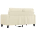 Miniatyrbillede 4 af 8: vidaXL 2-personers sofa 120 cm kunstlæder cremefarvet