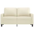 Miniatyrbillede 2 af 8: vidaXL 2-personers sofa 120 cm kunstlæder cremefarvet